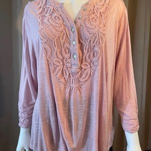 NWOT Blush pink tunic